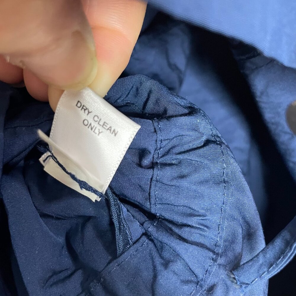 Banana Republic Women’s Parka Blue XS Nylon Adjustable Waist Jacket Outdoors - Picture 12 of 14